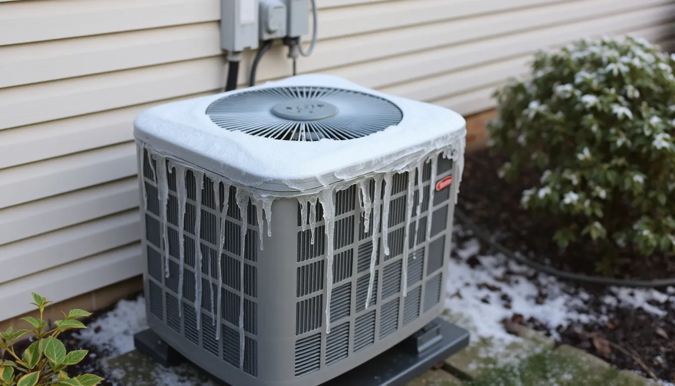 A modern HVAC system installed outdoors beside a house, surrounded by well-maintained landscaping and a clear sky in Richmond, VA.