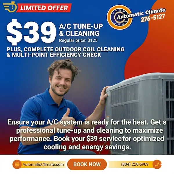 39 dollar ac tune up and cleaninig